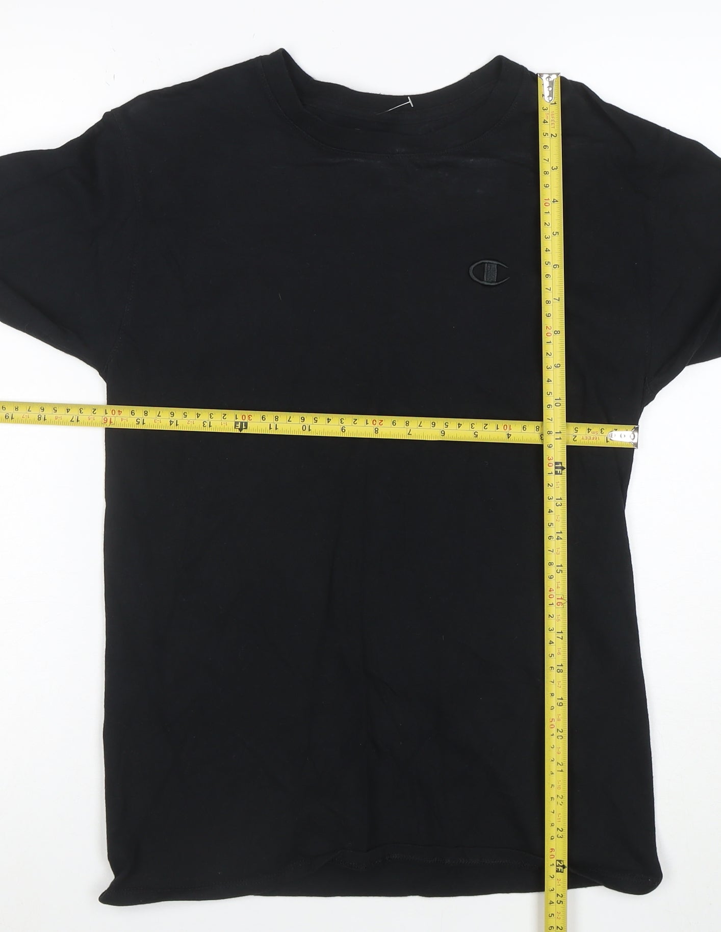 Champion Men's Black Small Pullover Crew Neck Sweatshirt