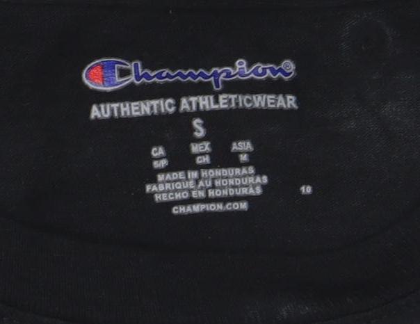 Champion Men's Black Small Pullover Crew Neck Sweatshirt