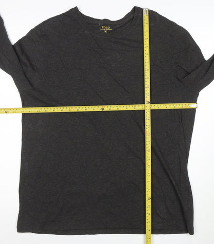 Ralph Lauren Polo Men's Black Long Sleeve Custom Fit T-Shirt XL