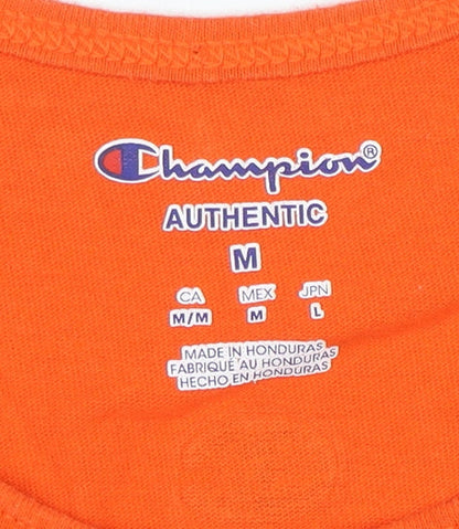 Champion Men's Orange Clemson Sleeveless Graphic T-Shirt Size M
