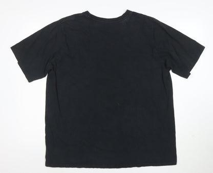 Nike Mens Black 2XL Slim Fit Graphic Sports T-Shirt