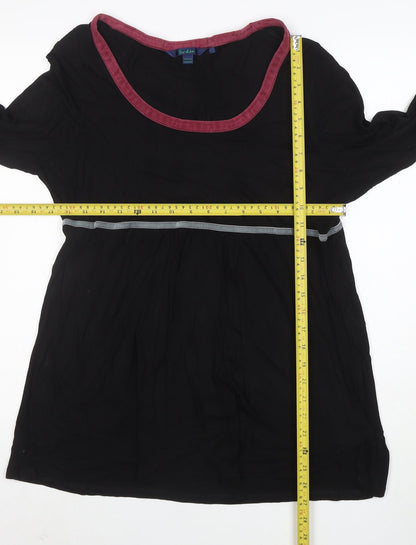 Boden Womens Black Long Sleeve Tunic Blouse Size 18