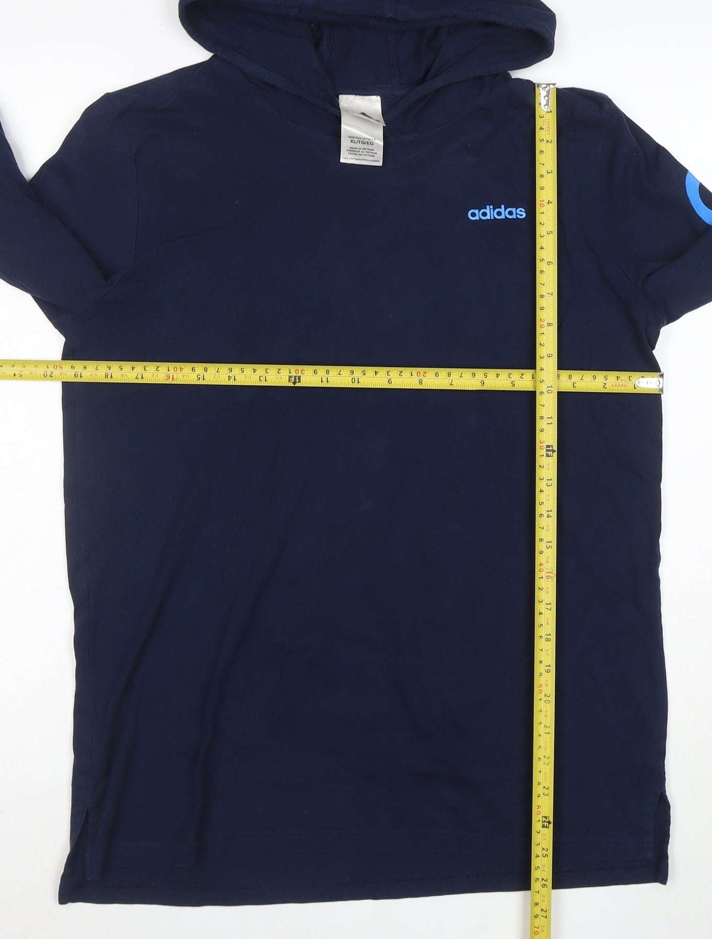 adidas Men's Blue XL Pullover Hoodie Long Sleeve Sportswear