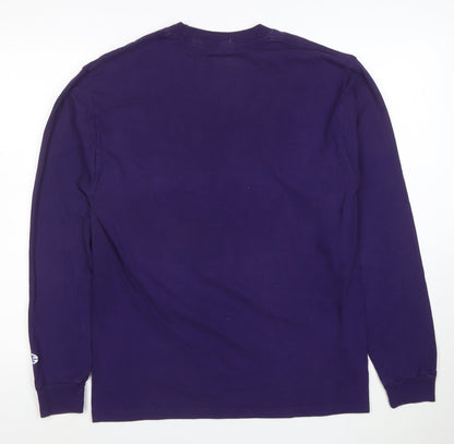 Champion Men's Purple Furman University Long Sleeve T-Shirt Size M