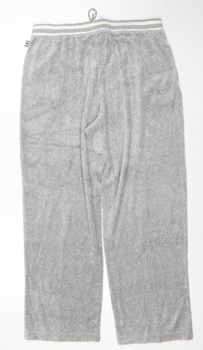 Liz Claiborne Women Petite Grey Cotton Blend Sweatpants L