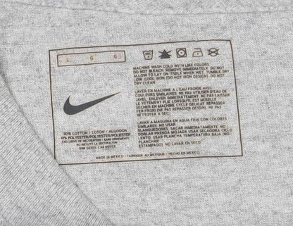 Nike Men's Grey Long Sleeve 2009 Champions Graphic T-Shirt Size L