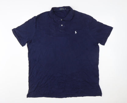 Ralph Lauren Men’s Blue XL Polo Shirt 100% Cotton Classic Fit