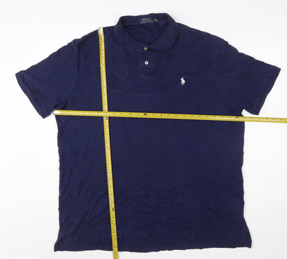 Ralph Lauren Men’s Blue XL Polo Shirt 100% Cotton Classic Fit