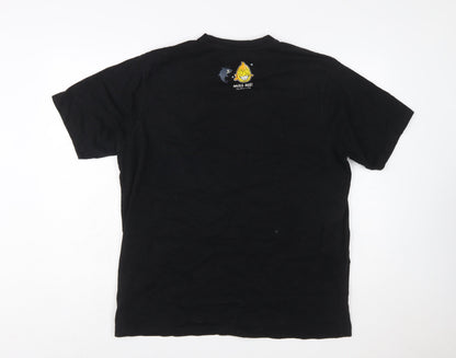 Throttleman Men's Black XXL Shark Graphic Cotton T-Shirt