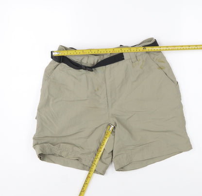 The North Face Womens Beige Cargo Shorts S Lightweight Nylon