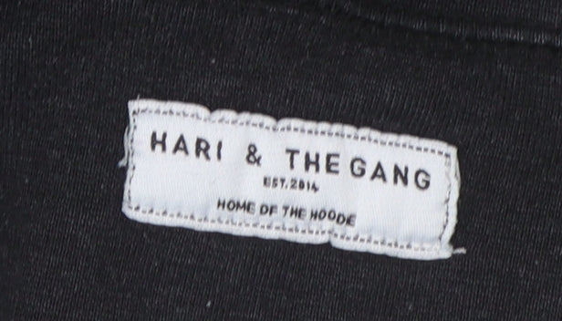 Hari and The Gang Women's Black Tiger Pullover Hoodie Size S