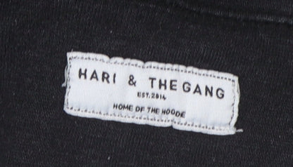 Hari and The Gang Women's Black Tiger Pullover Hoodie Size S