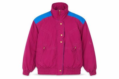 Because It's There Women's Pink L Puffer Jacket Waterproof Retro Style