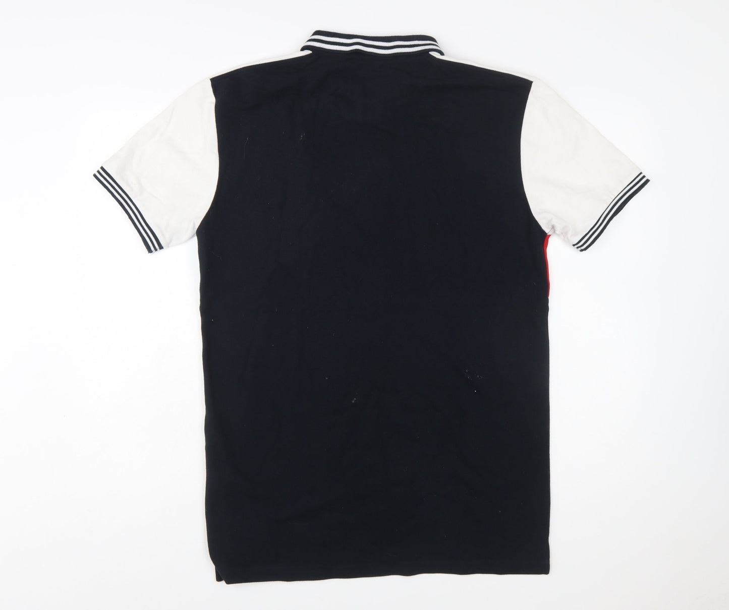 QE FRY 07 Men's Multicoloured 2XL Colourblock Polo Shirt