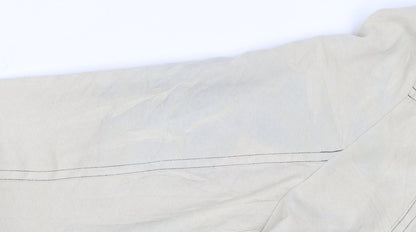 Just J Women's Beige Cotton Zip Basic Jacket Size 14