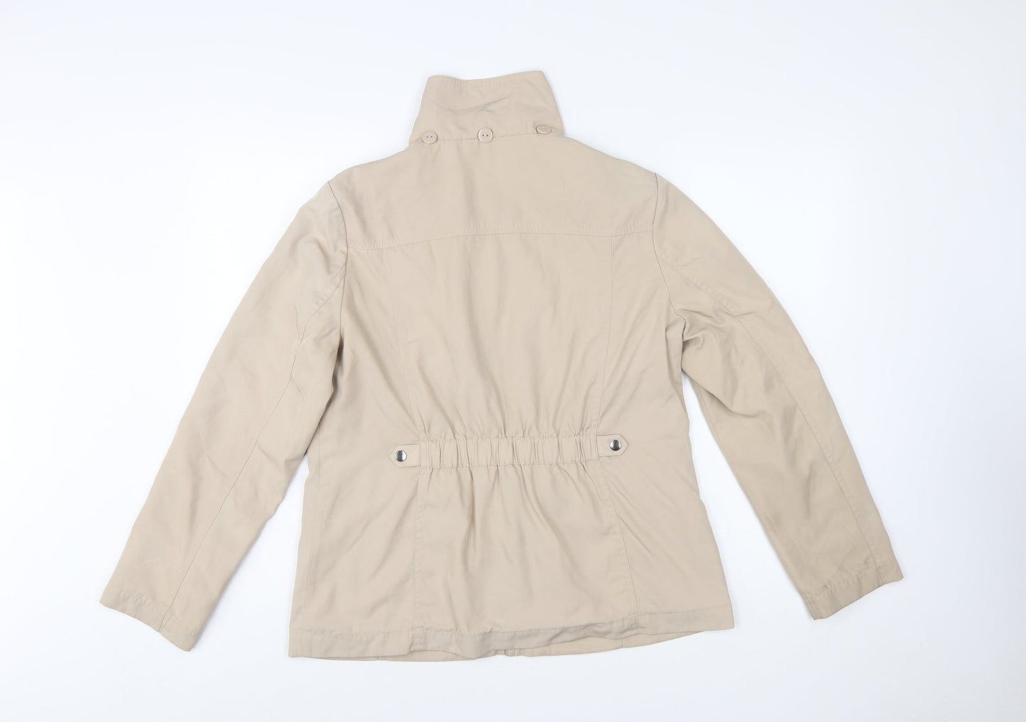 Marks and Spencer Women’s Beige Mid-Length Polyester Jacket UK 14