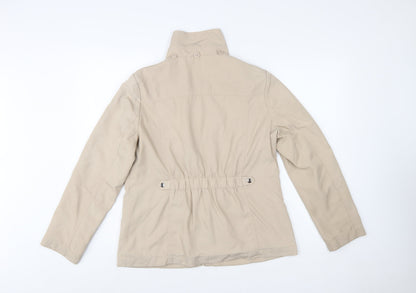 Marks and Spencer Women’s Beige Mid-Length Polyester Jacket UK 14