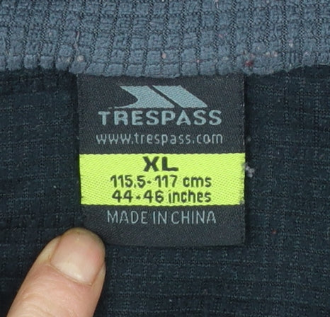 Trespass Mens Black XL Fleece Pullover High Neck Sweatshirt Outdoor