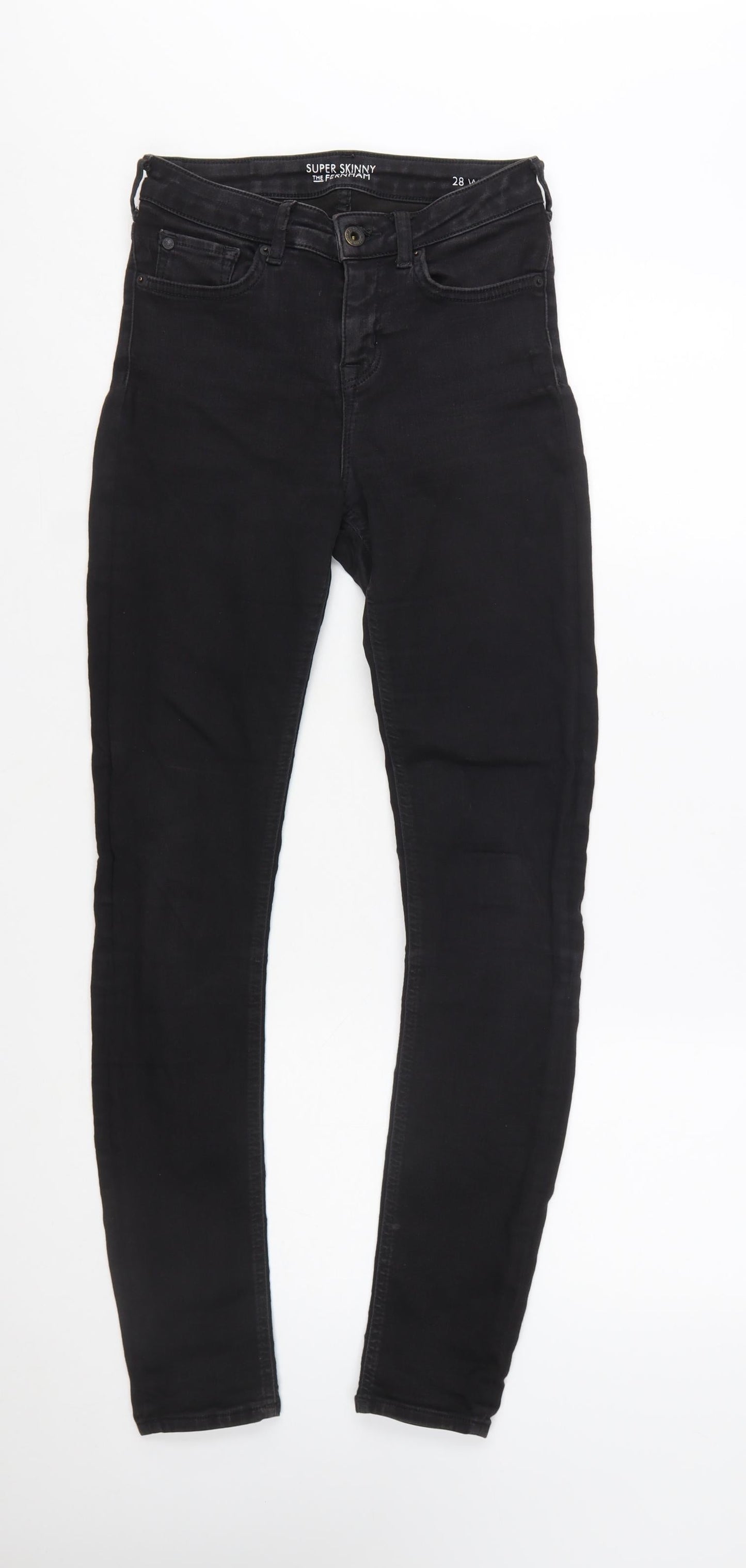 Jack Wills Women's Black Super Skinny Jeans Size 10 28W 30L