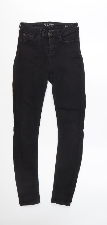 Jack Wills Women's Black Super Skinny Jeans Size 10 28W 30L