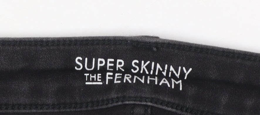 Jack Wills Women's Black Super Skinny Jeans Size 10 28W 30L