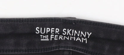 Jack Wills Women's Black Super Skinny Jeans Size 10 28W 30L