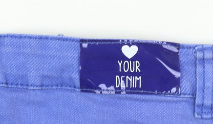 Your Denim Women's Blue Skinny Jeans Size 8 Stretch Mid Rise