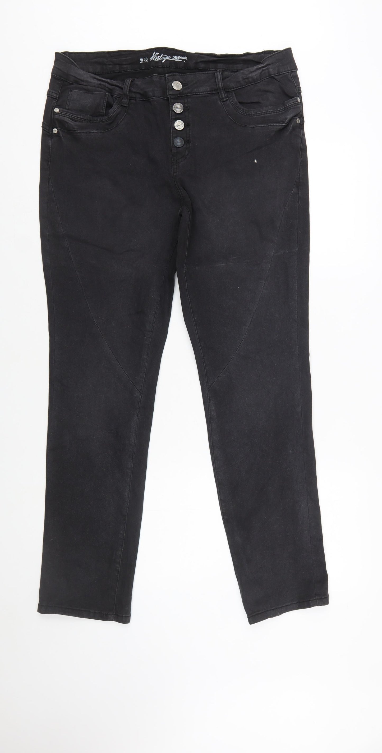 Denim 1982 Vintage Women's Black Skinny Jeans Size 16