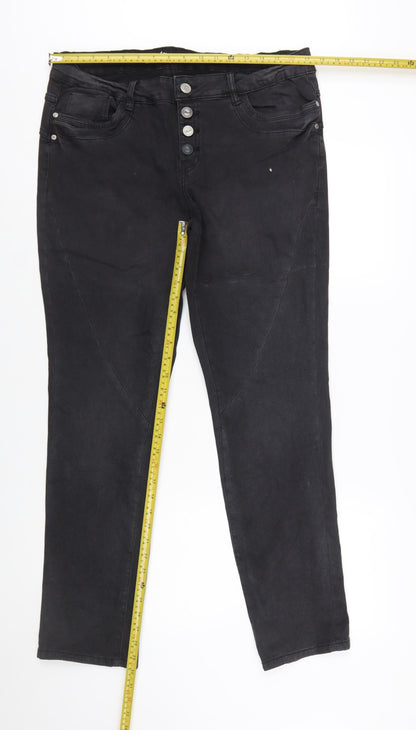 Denim 1982 Vintage Women's Black Skinny Jeans Size 16