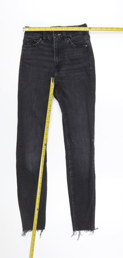 &Denim Women Black Size 26 High Waisted Super Skinny Jeans