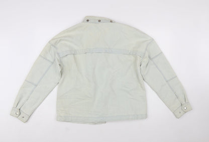 Next Women’s Beige Cotton Motorcycle Jacket Size 14