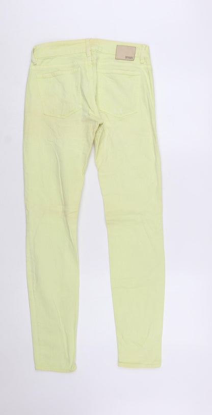 Drykorn Women's Yellow Skinny Jeans Size 27 Slim Fit Denim