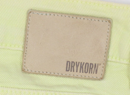 Drykorn Women's Yellow Skinny Jeans Size 27 Slim Fit Denim