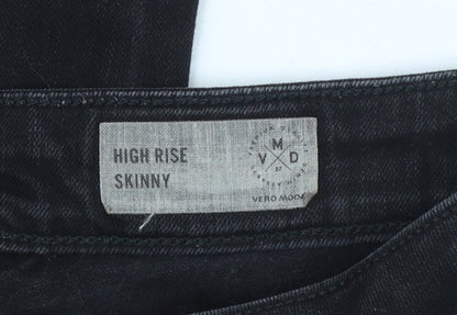 Vero Moda Women’s Black High Rise Skinny Jeans M Slim Fit