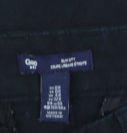Gap Women’s Black Slim City Chino Trousers Size 4 Regular