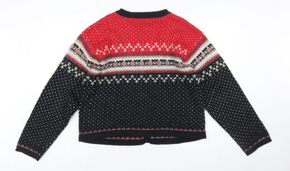 Mountain Lake Women's Multicoloured Fair Isle Cardigan M Wool Blend