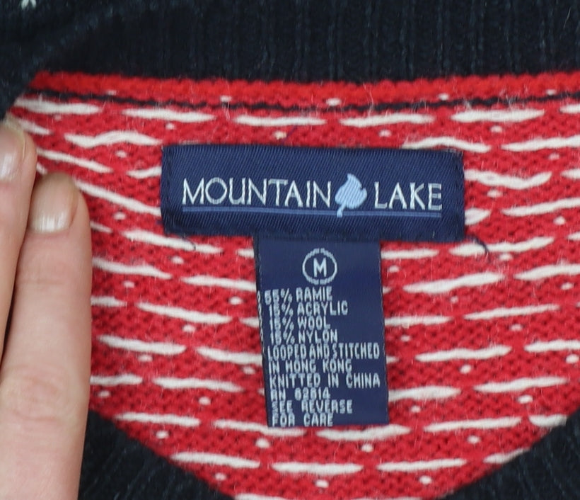 Mountain Lake Women's Multicoloured Fair Isle Cardigan M Wool Blend