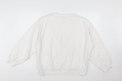 Marks and Spencer Womens Ivory Sweatshirt Medium Paris Print