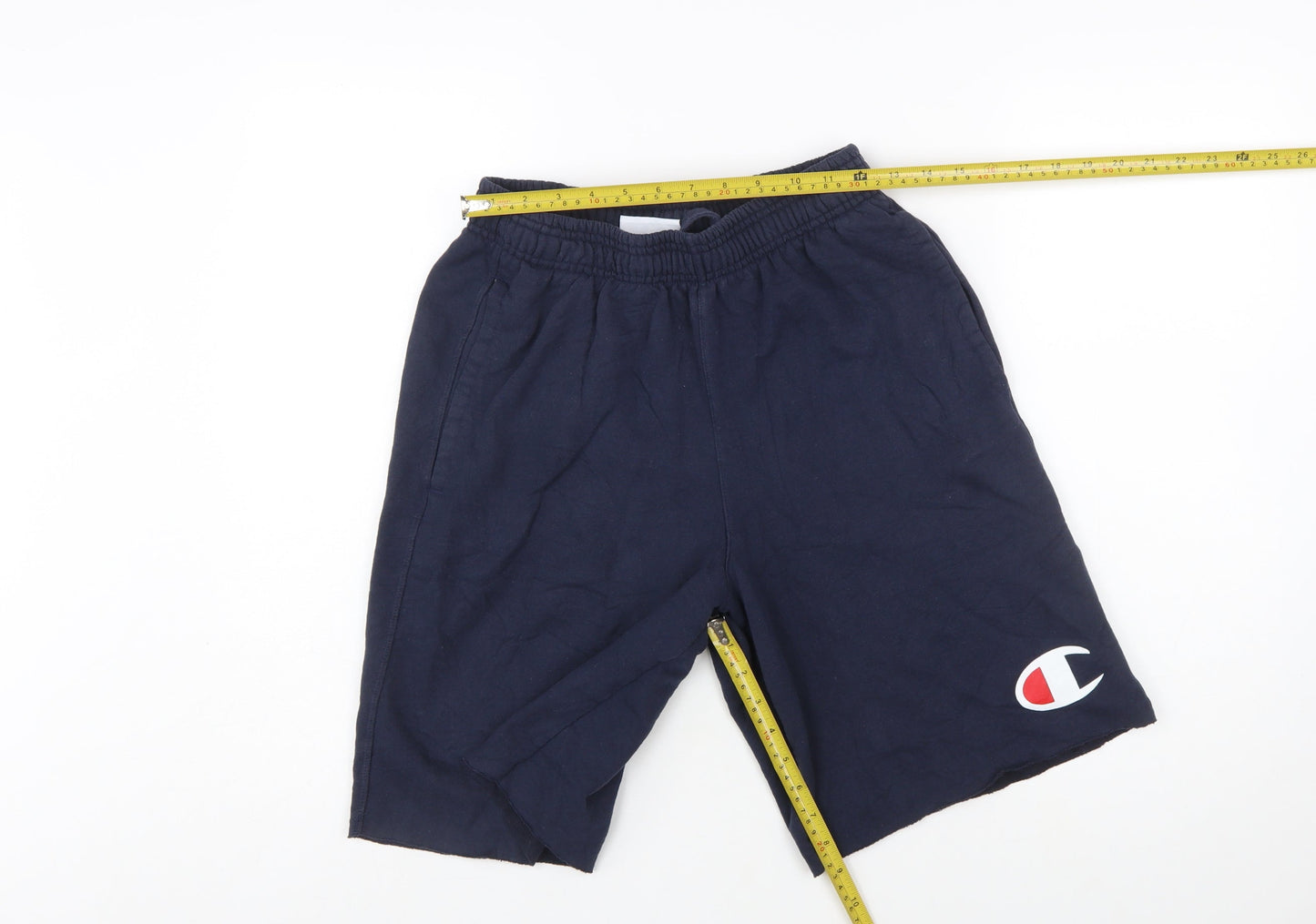 Champion Men's Navy Blue M Athletic Shorts with Elastic Waist and Pockets