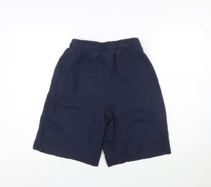 Champion Men's Navy Blue M Athletic Shorts with Elastic Waist and Pockets