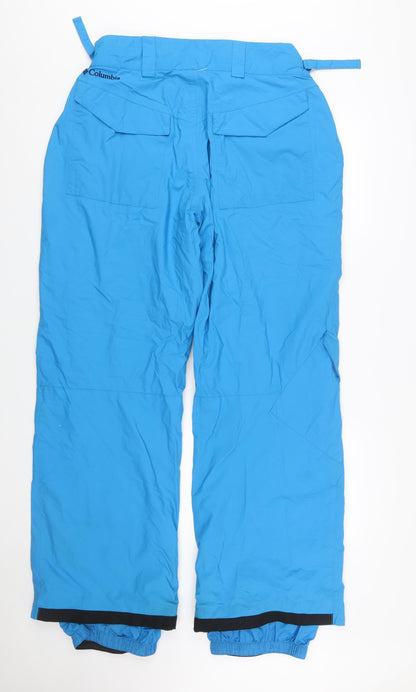 Columbia Men Blue Waterproof Insulated Snow Pants L Regular Winter