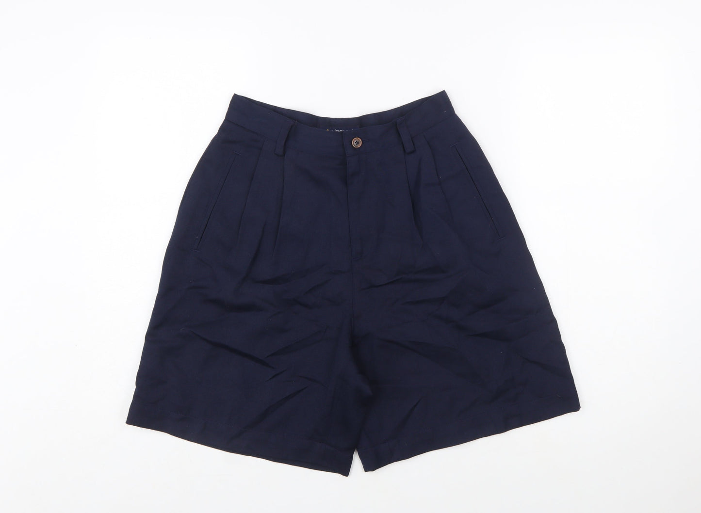 Lizsport Women's Blue Bermuda Pleated Shorts Size 10