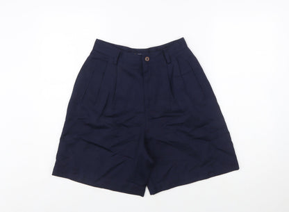 Lizsport Women's Blue Bermuda Pleated Shorts Size 10