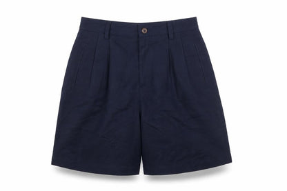 Lizsport Women's Blue Bermuda Pleated Shorts Size 10