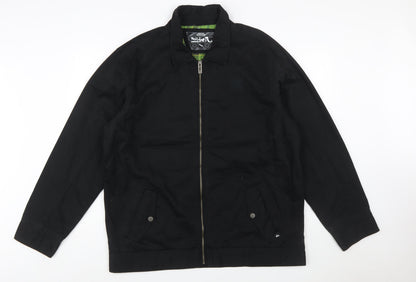 Quiksilver Men’s Black Cotton XL Full Zip Casual Jacket