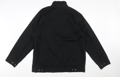 Quiksilver Men’s Black Cotton XL Full Zip Casual Jacket