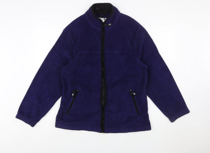 Alpine Tek Men's Blue Fleece Full Zip Outdoor Jacket Size L