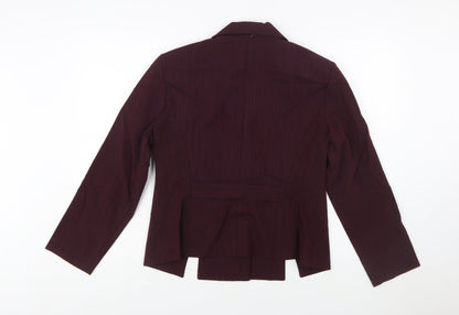 Sag Harbor Dress Women's Burgundy Pinstripe Suit Jacket Size 12