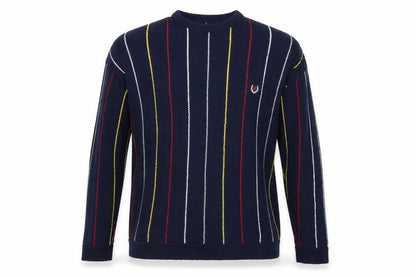 Chaps Ralph Lauren Men's Blue Striped Cotton Jumper L