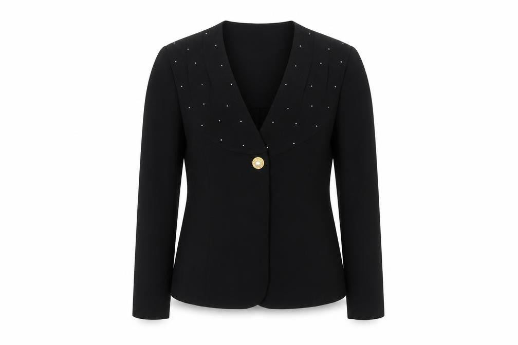 Liz Claiborne Women’s Black Size 12 Shawl Collar Tuxedo Blazer